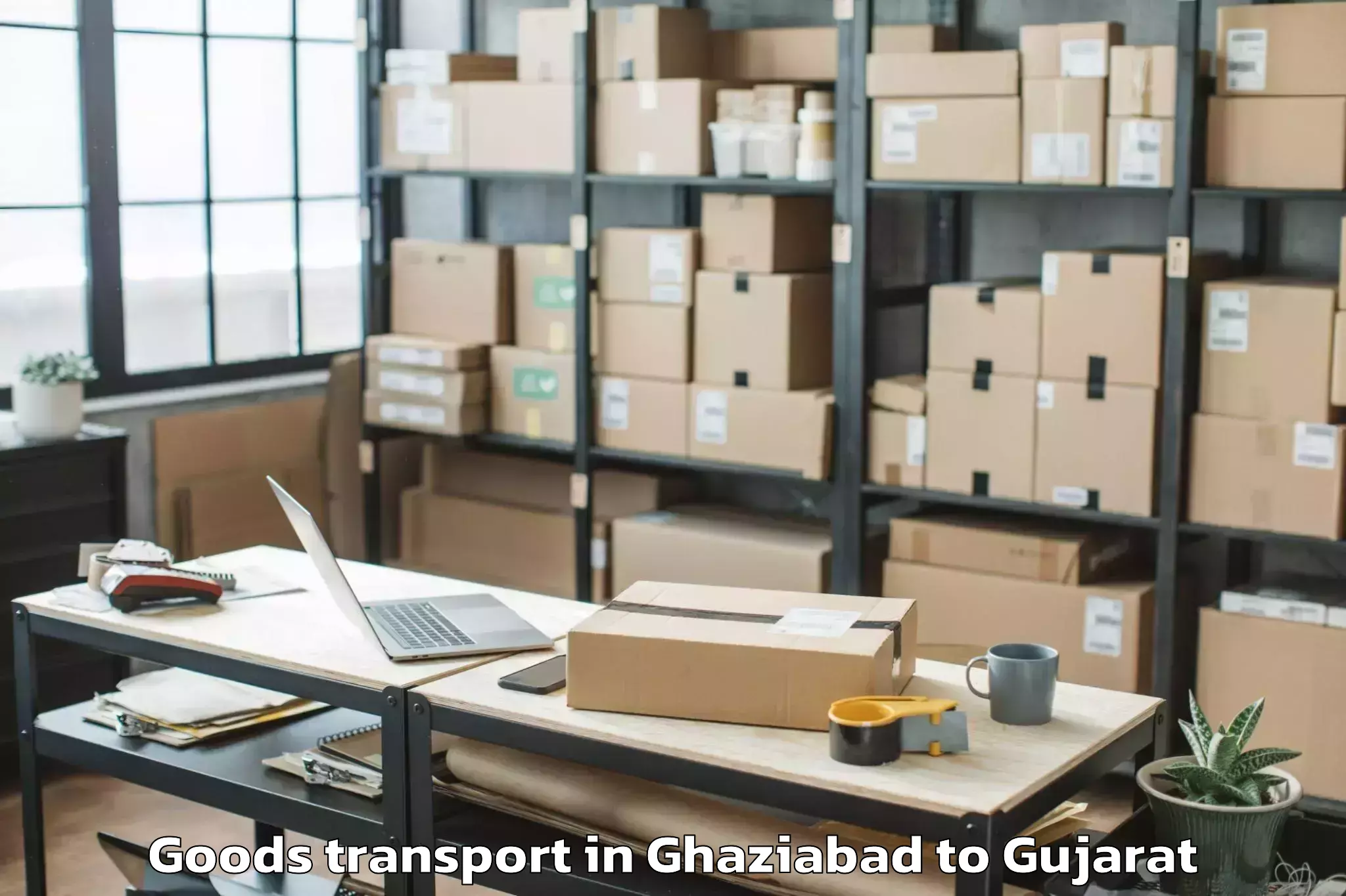 Easy Ghaziabad to Dediapada Goods Transport Booking